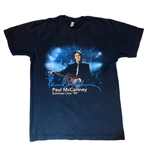 Paul McCartney Summer Live 09 Dallas TX Concert August 19 Black T Shirt Size M - Picture 1 of 7